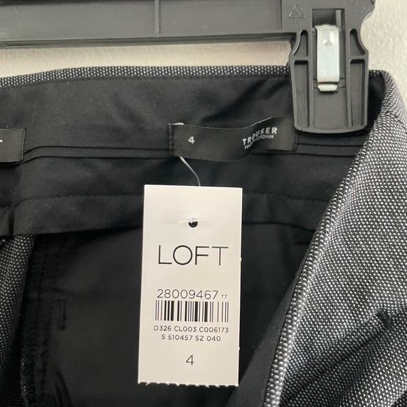 Ann Taylor Loft Trouser Straight Through the Hip Grey - Picture 4 of 6